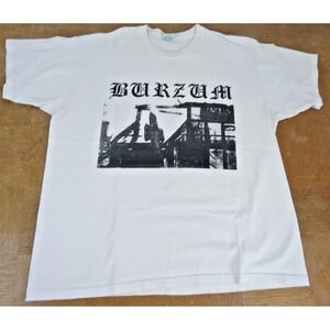 Vintage 90's 1Burzum Black Metal Band T-Shirt Rare XL - Super Rare Graphic - HTF